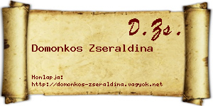 Domonkos Zseraldina névjegykártya